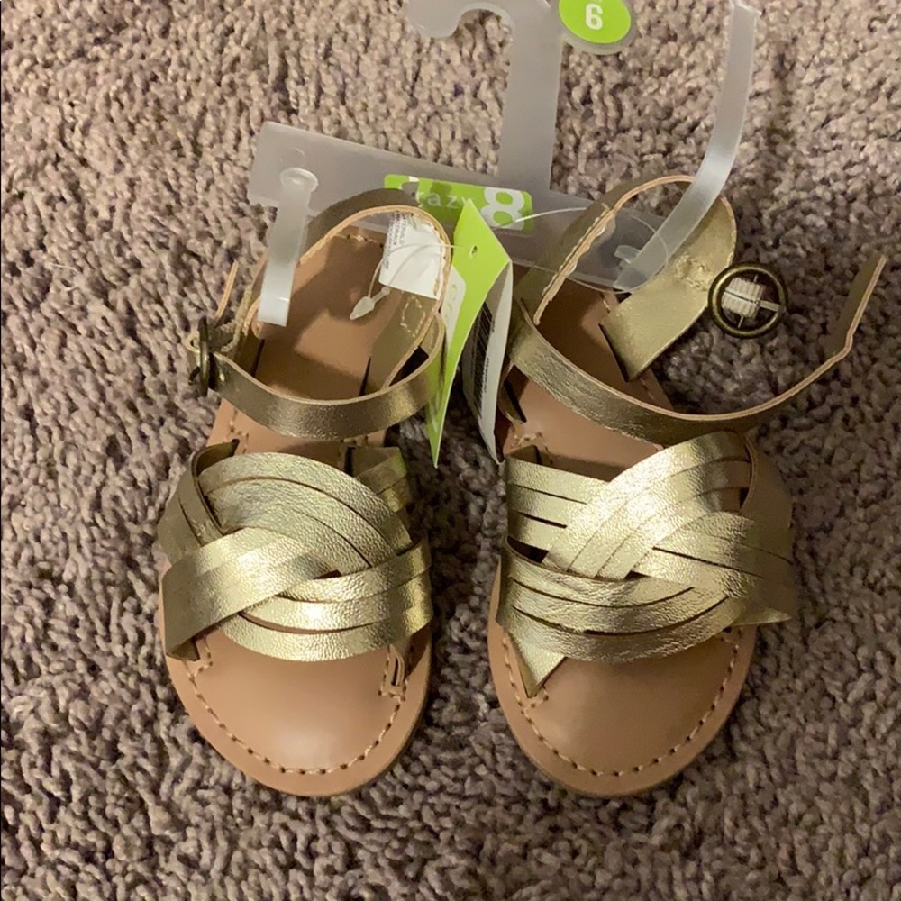 Gold sandals